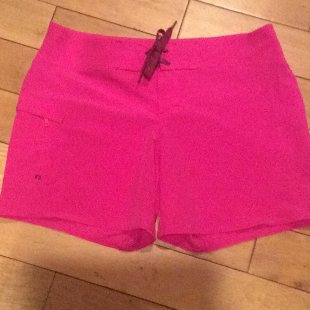 Bright pink Athleta shorts size 8